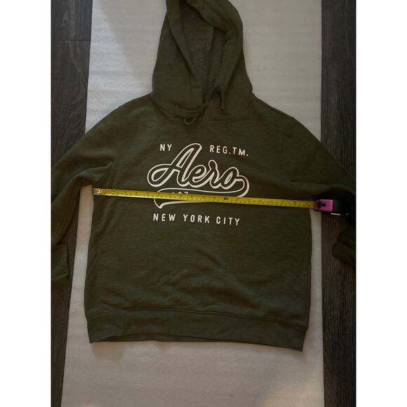 Aeropostale Green Long Sleeve Logo Hoodie M Winter Casual Comfy Classic Preppy - Picture 8 of 12
